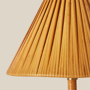 Close-up of a textured lampshade on a neutral background - Number 4