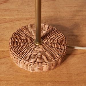 Wicker lamp base on a wooden surface - Number 6