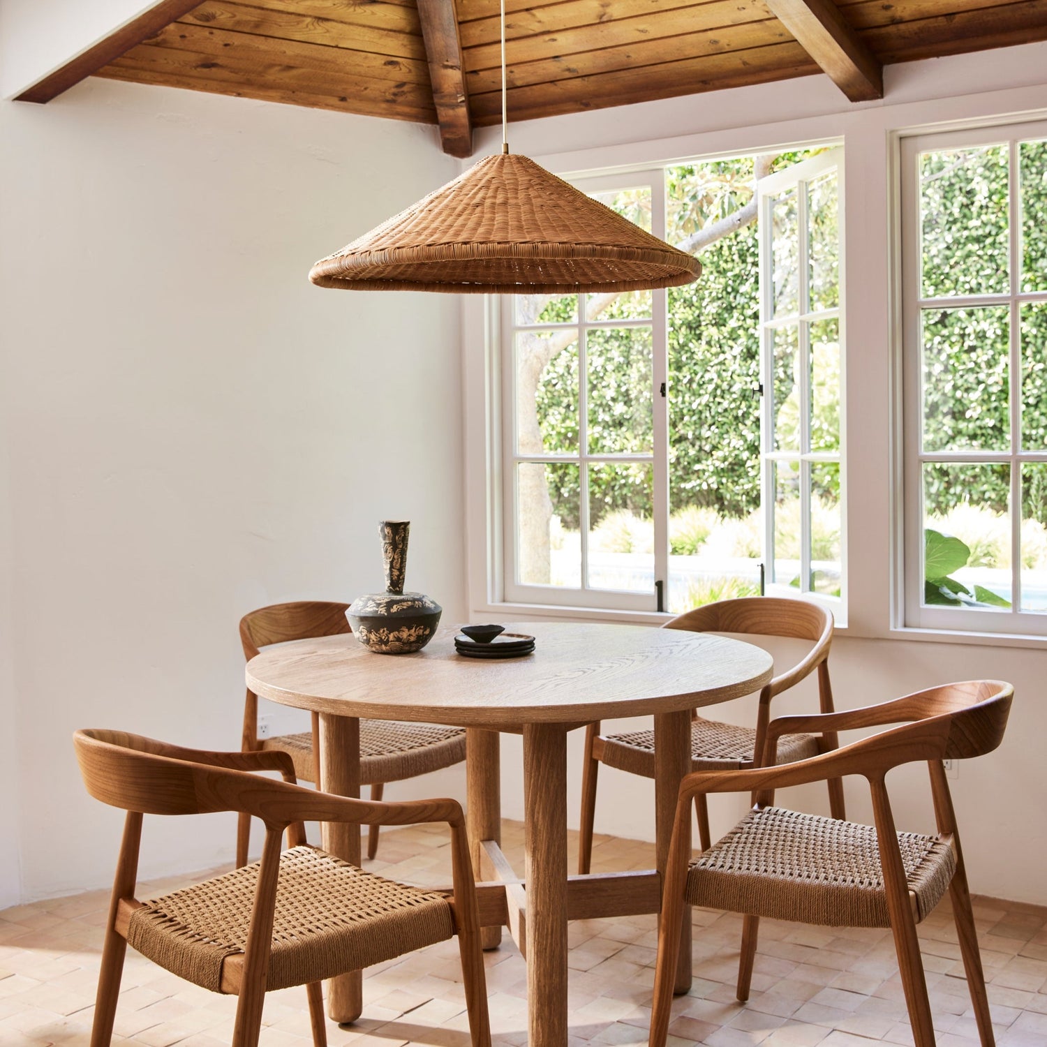 kasbah rattan pendant over table- Number 2