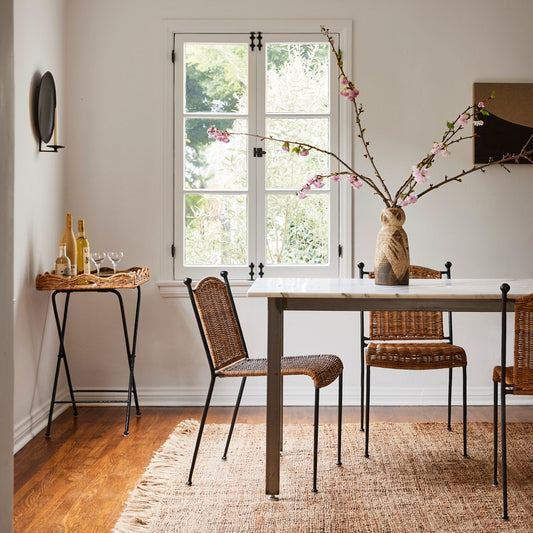 lacoste dining chairs at table - Image 2