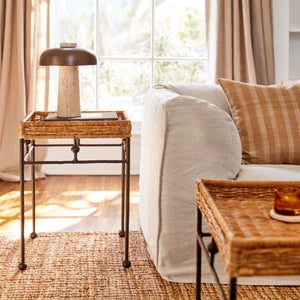 lacoste wicker side table in living room - Number 2