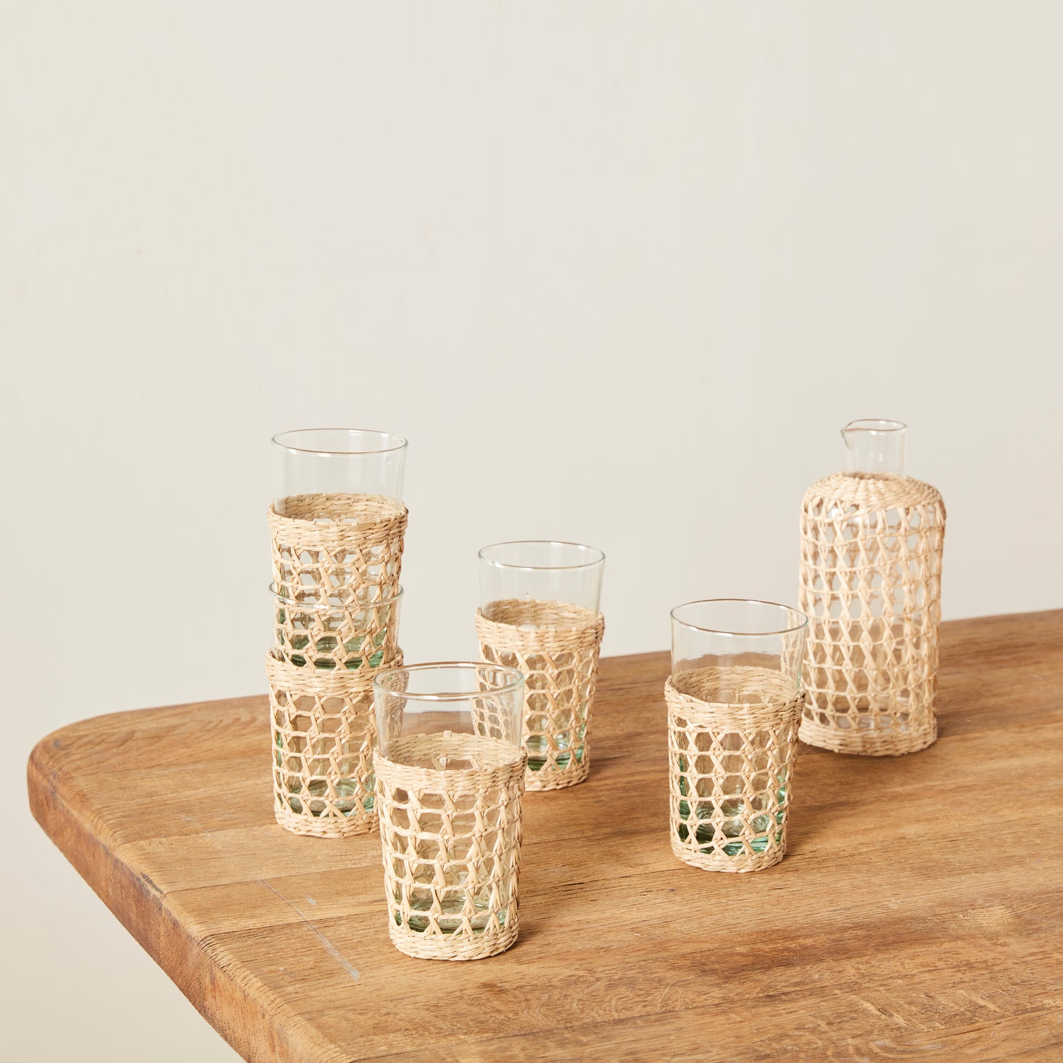 Seagrass Tumbler, Set of 6- Number 3