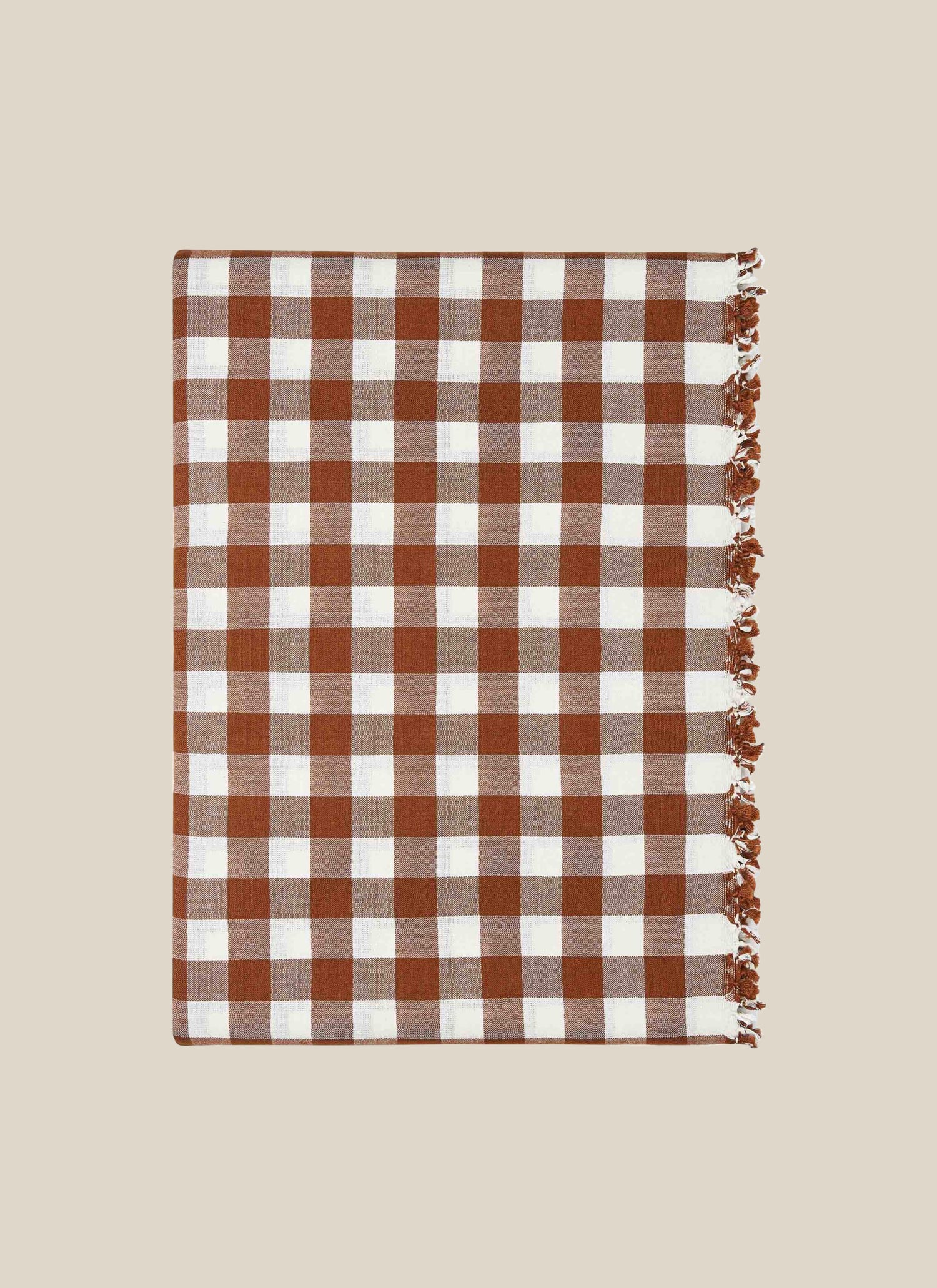 red and white gingham tablecloth- Number 1