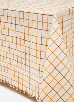 corner of lattice tablecloth - Number 4