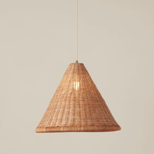 Kasbah rattan tall pendant - Number 4