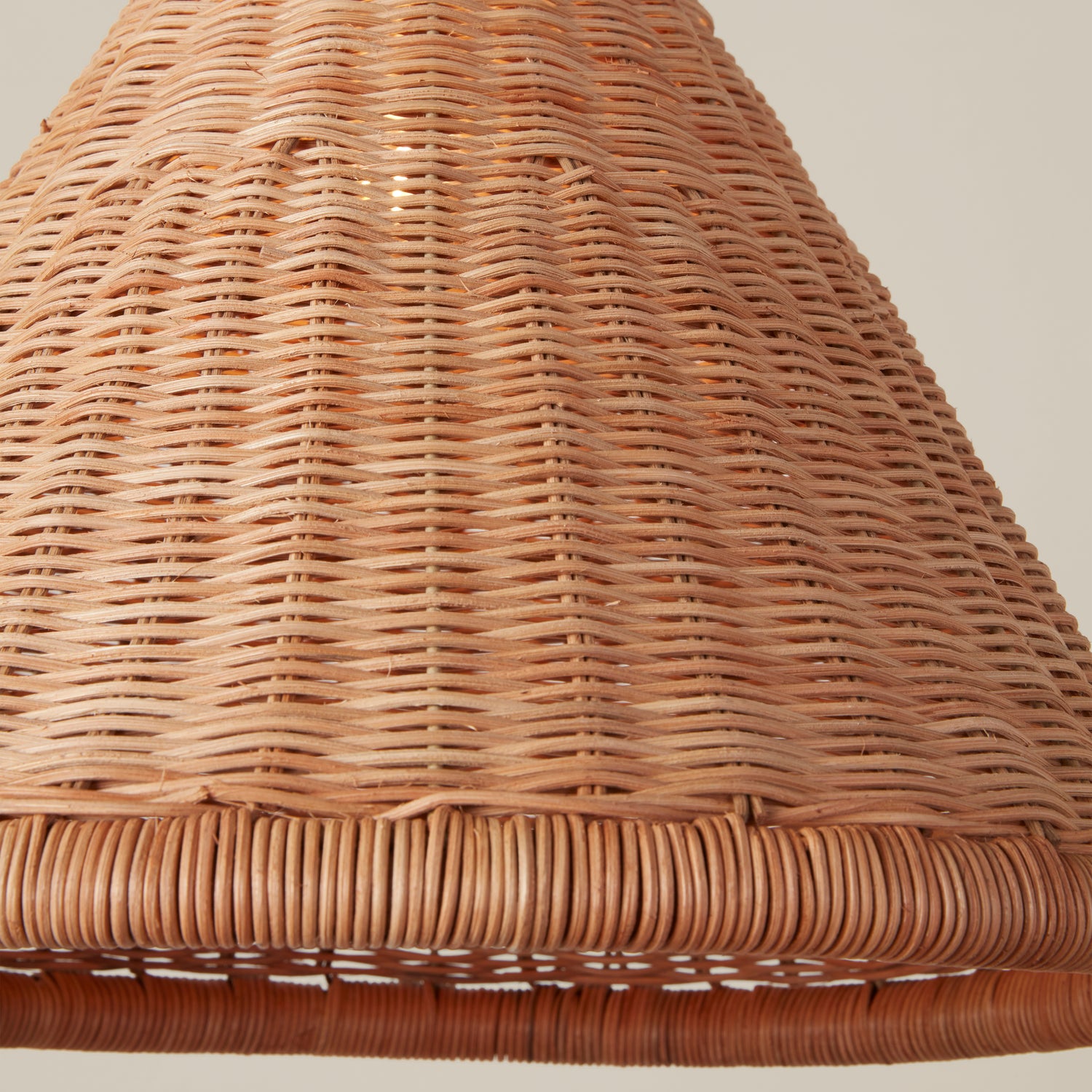 Kasbah rattan tall pendant detail- Number 5