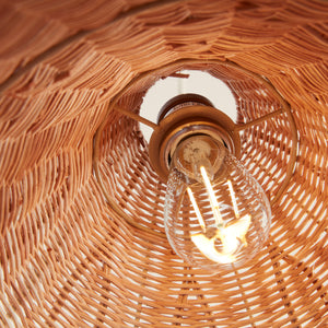 Kasbah rattan tall pendant detail - Number 6