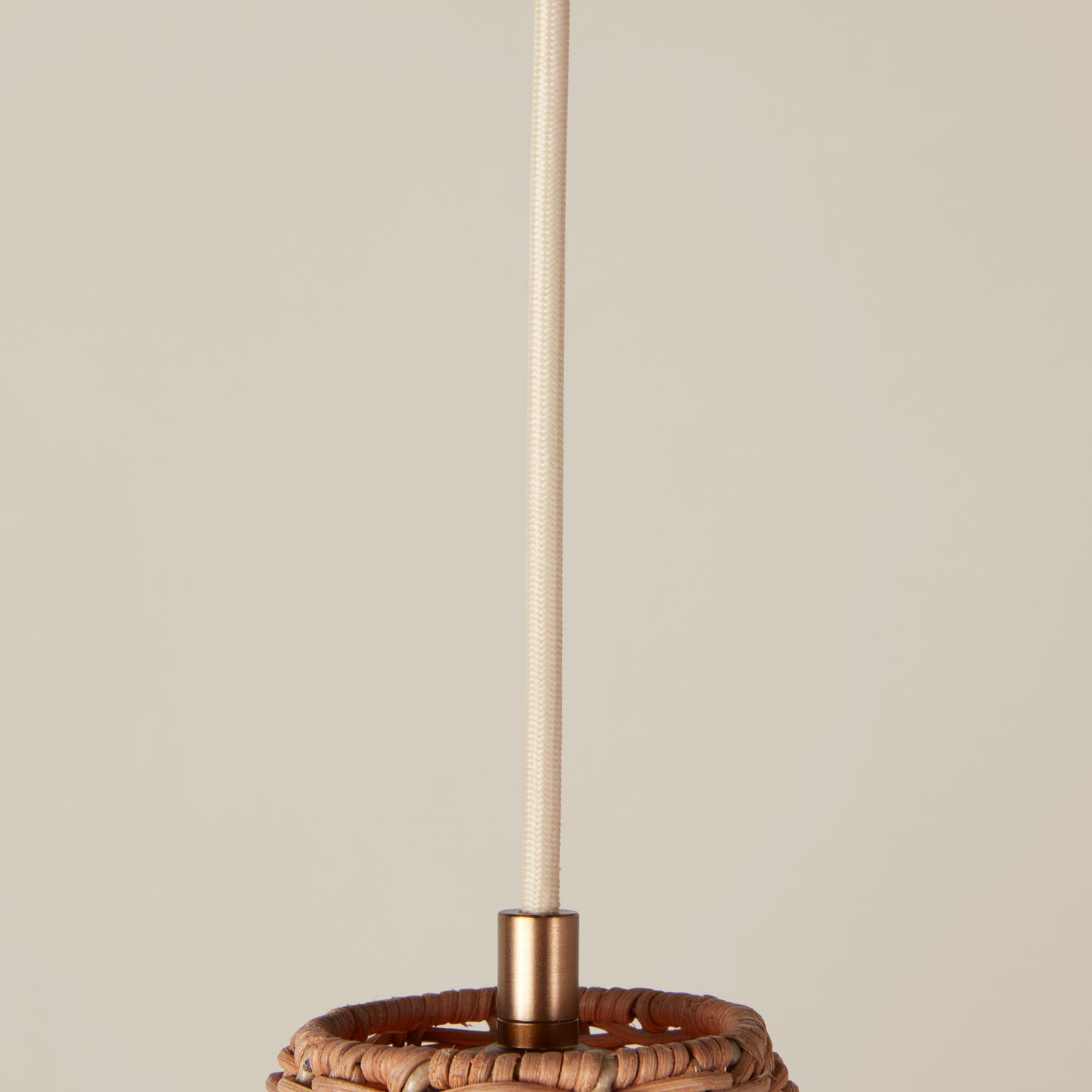 Kasbah rattan tall pendant detail- Number 7
