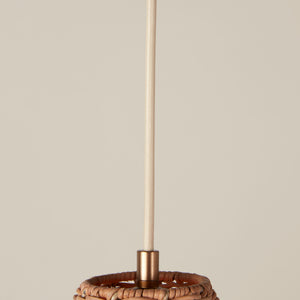 Kasbah rattan tall pendant detail - Number 7