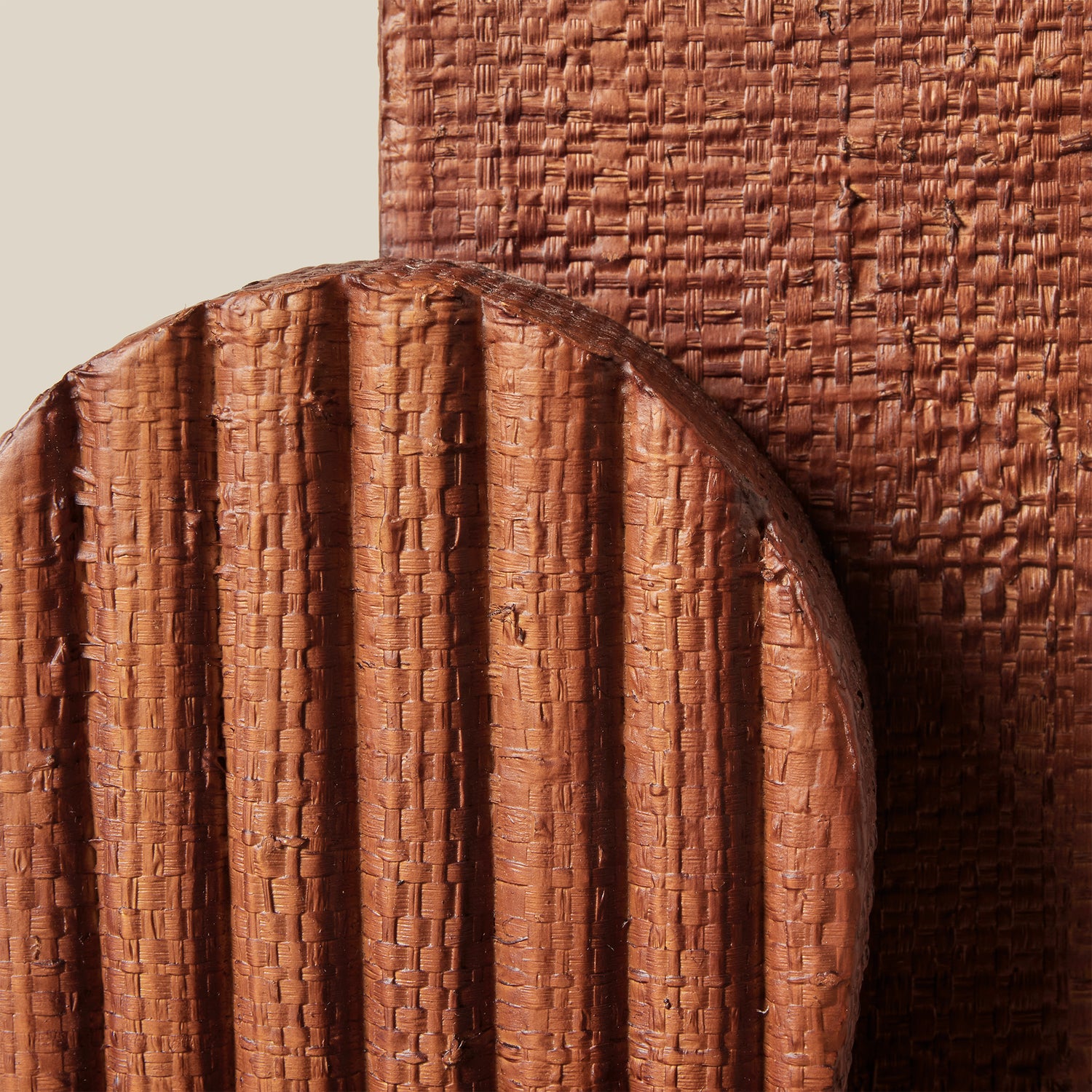 Close-up of textured brown sculpture surface- Number 4