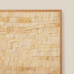 Wooden frame with a textured beige pattern on a plain background - Number 4