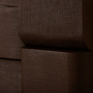 Close-up of a brown textured fabric surface - Number 8