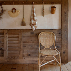 natural side chair in barn - Number 2