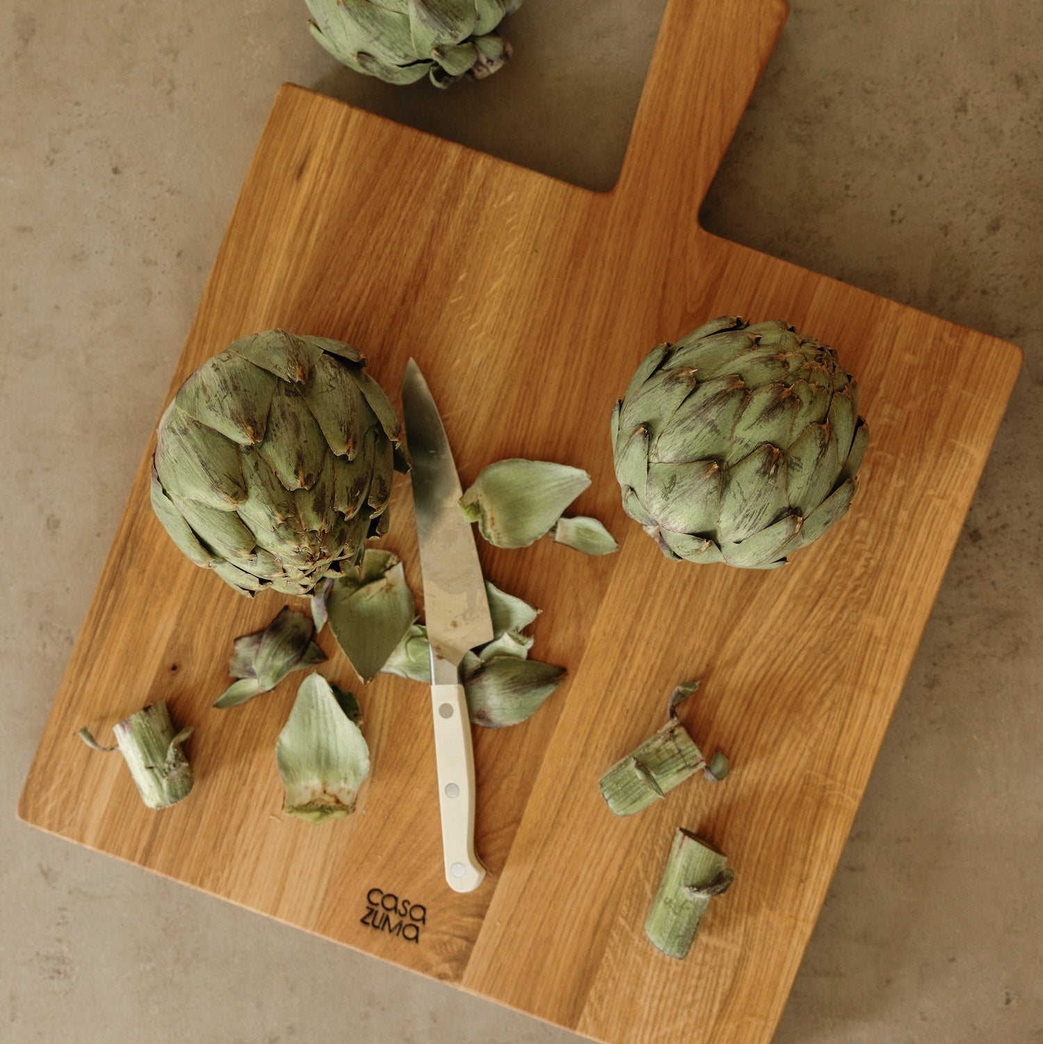 cutting board with artichoke- Number 2