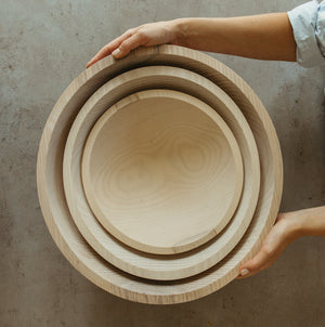 three salad bowls stacked - Number 1