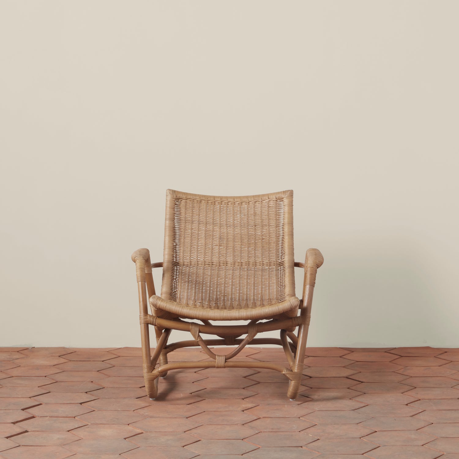 bodega wicker lounge chair in natural- Number 5