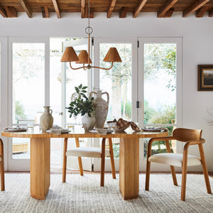 Brown chandelier over dining table - Number 2