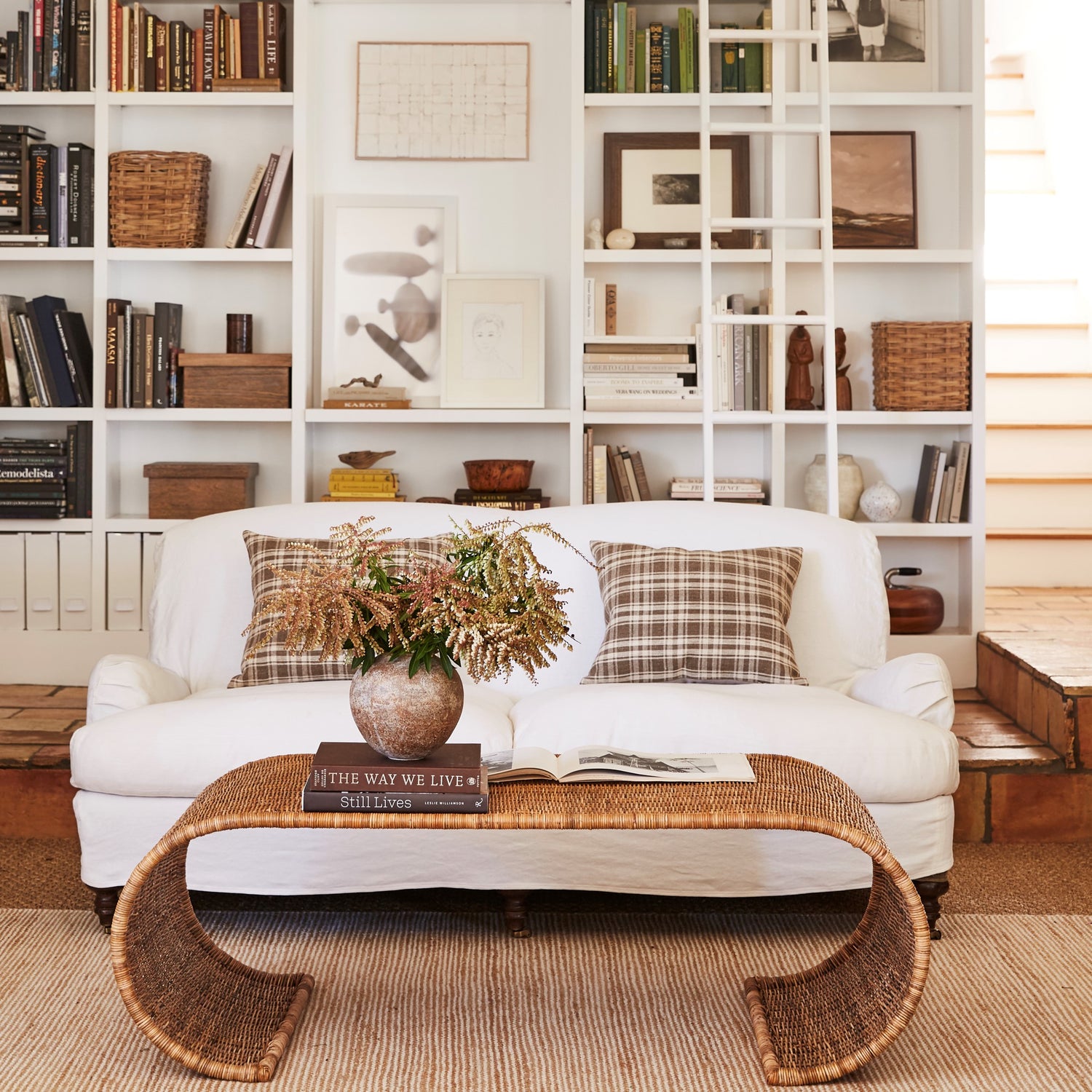 healdsburg wicker coffee table in living room- Number 2