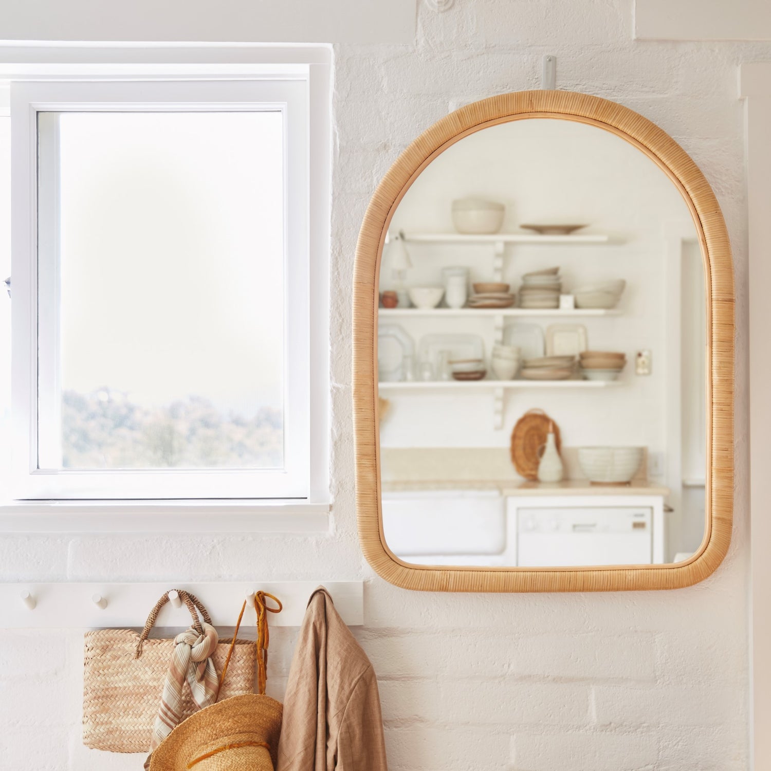 paloma arch mantle mirror in bathroom- Number 2