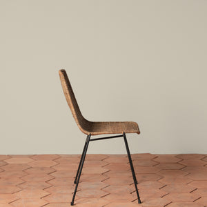 Vintage Mid Century Italian Wicker and Iron 5 Piece Dining Set - Number 9