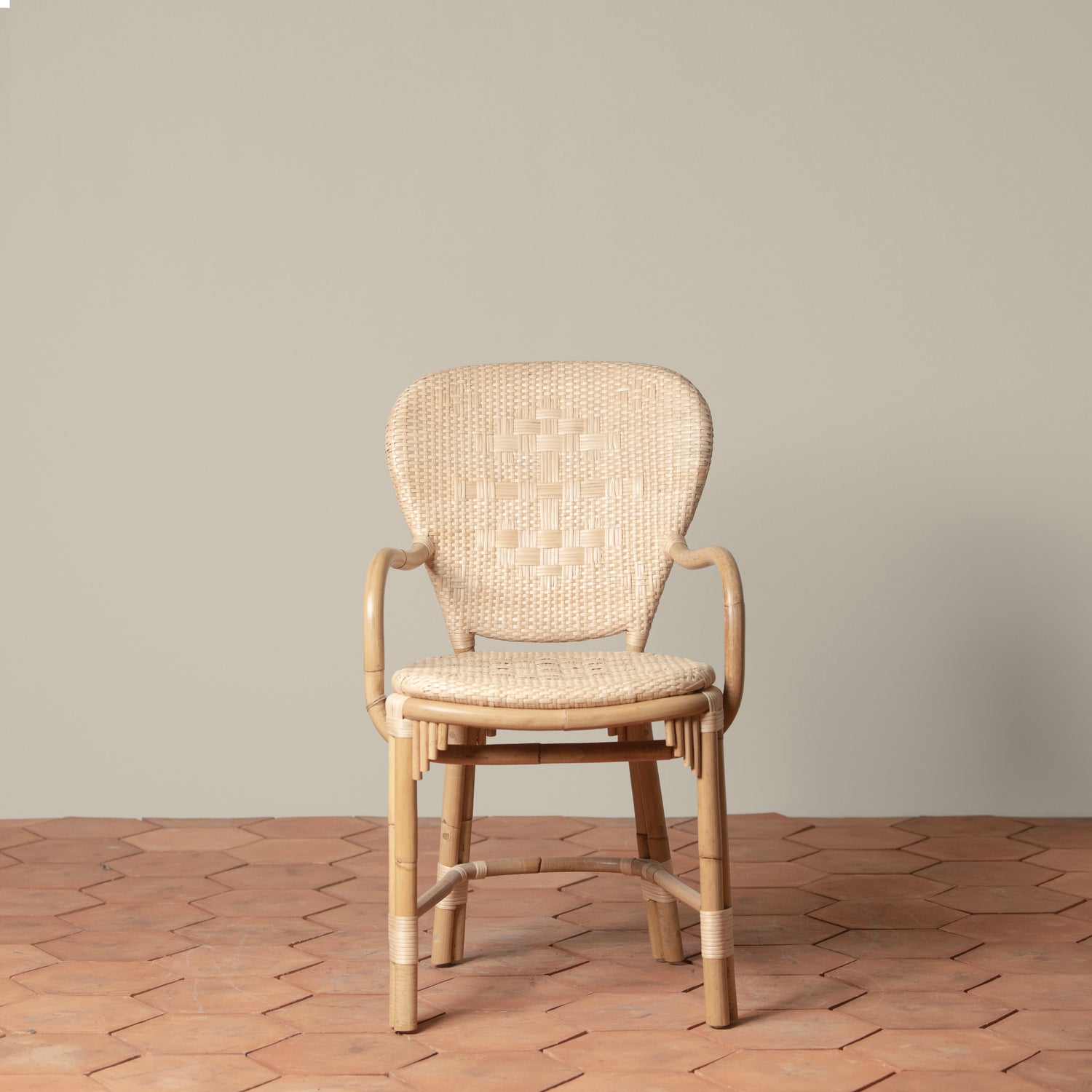 fota bistro chair in natural front- Number 3