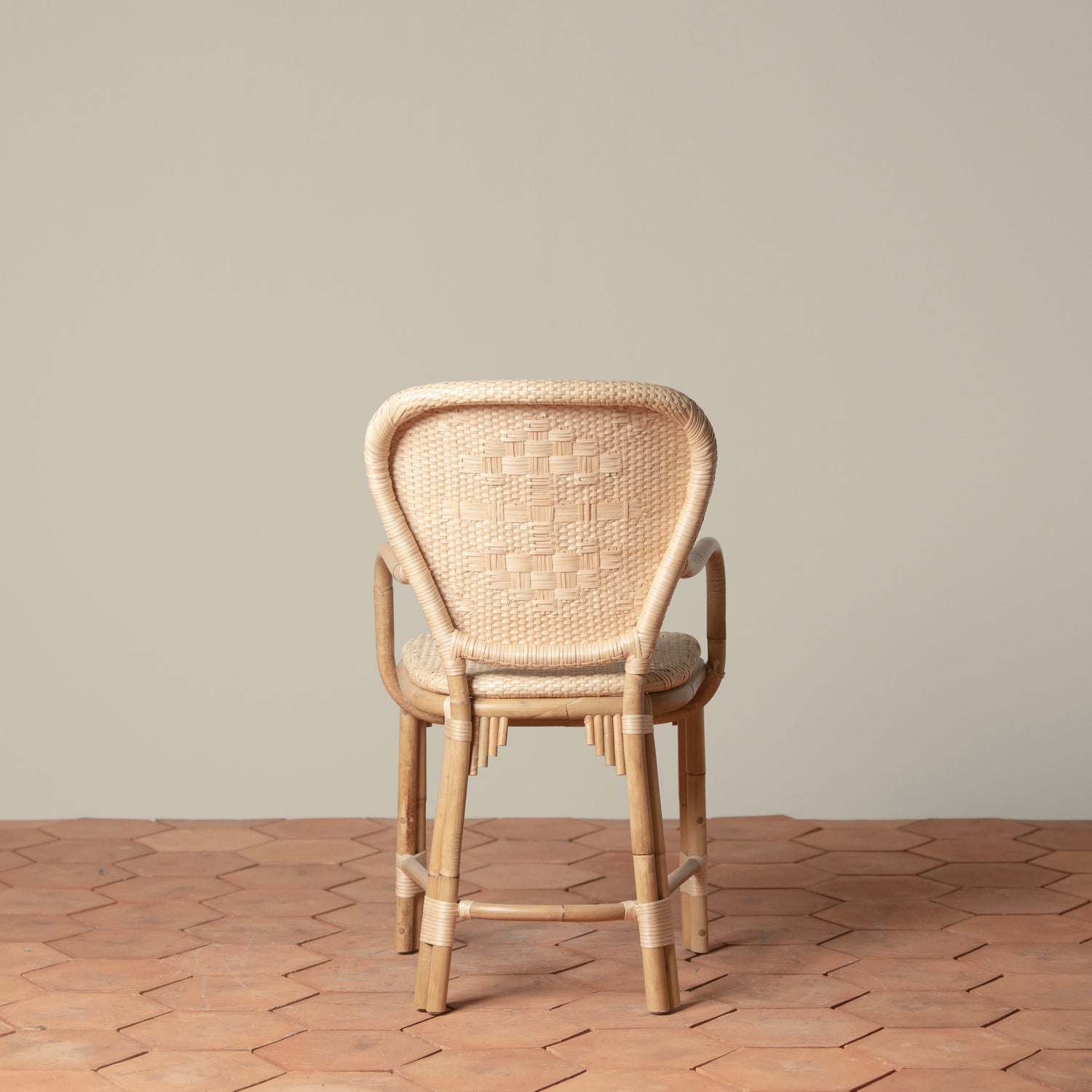fota bistro chair in natural back- Number 4