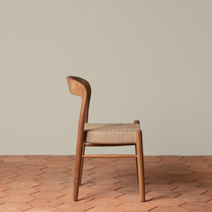 ingrid woven side chair in teak side - Number 5