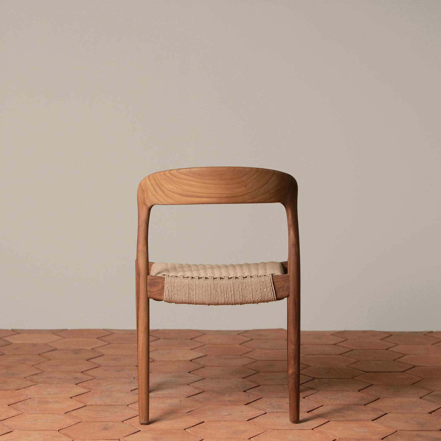 ingrid woven side chair in teak back- Number 6