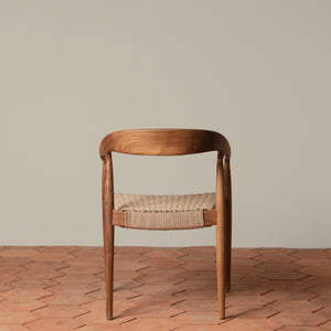 ingrid woven arm chair in teak back - Number 6