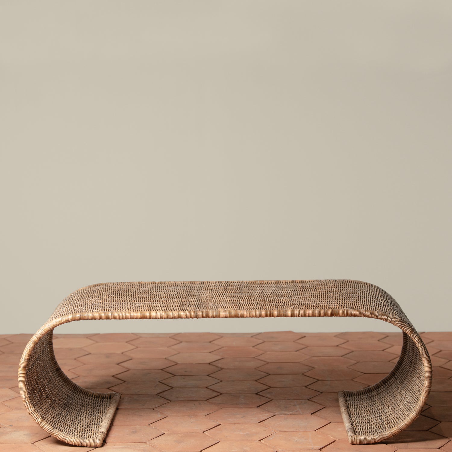 healdsburg wicker coffee table front- Number 4