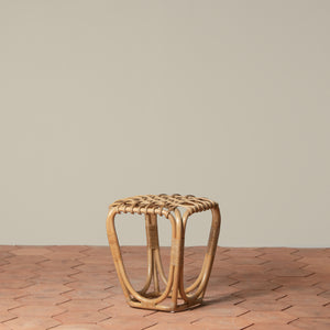 rattan studio stool front - Number 1