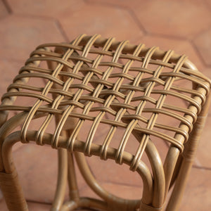 rattan studio stool detail - Number 7