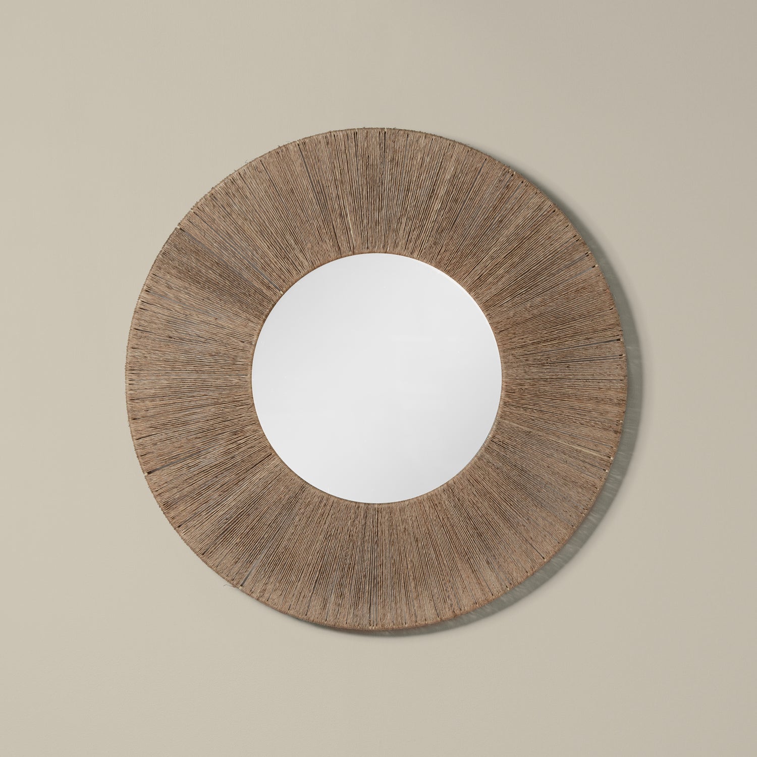 highball jute round mirror front- Number 1