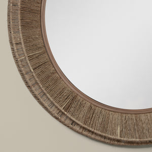 collins large jute mirror in natural detail - Number 3