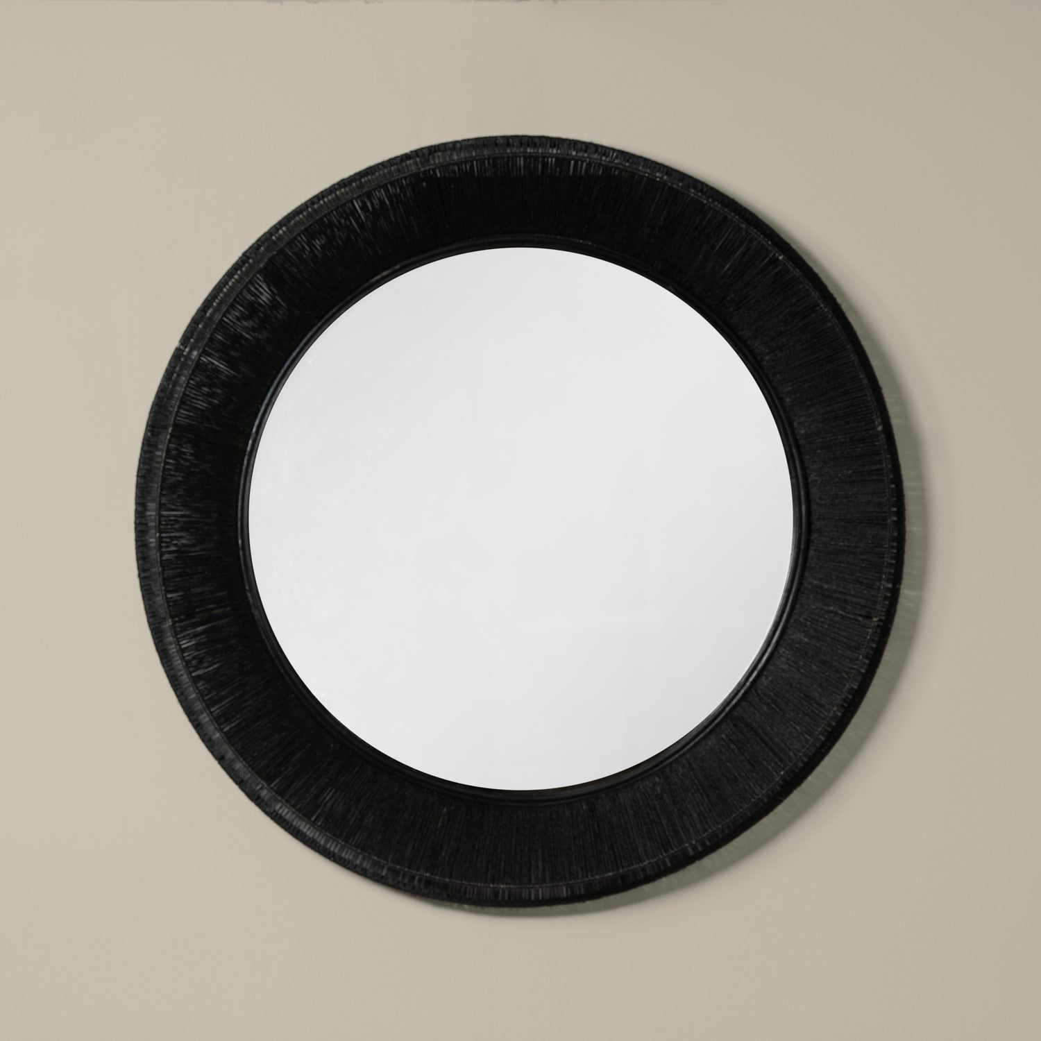 collins large jute mirror in black front- Number 4