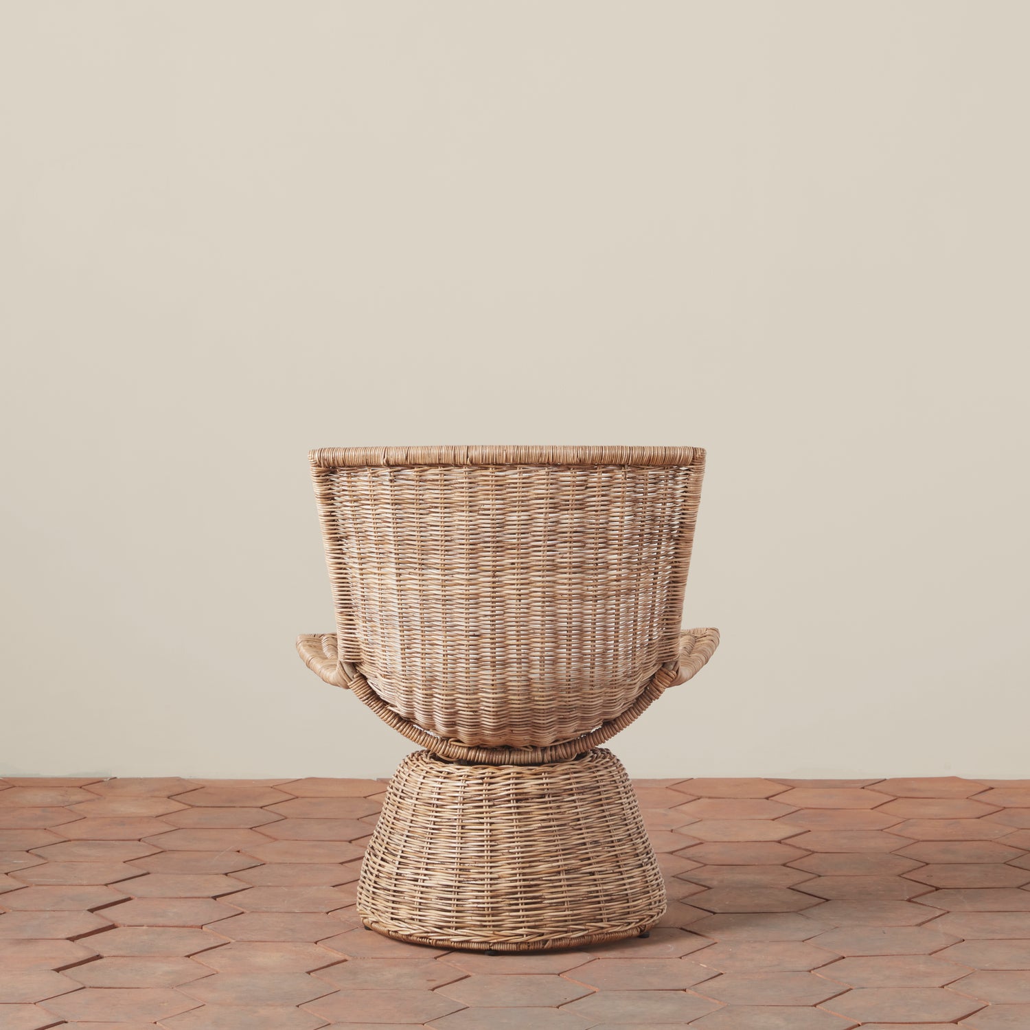 Healdsburg Small Wicker Swivel Chair- Number 7