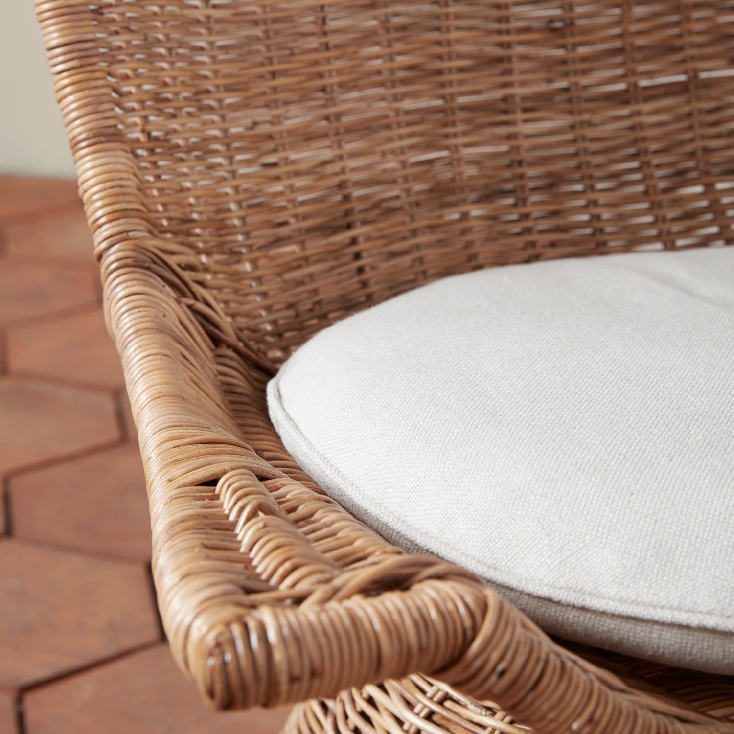 Healdsburg Small Wicker Swivel Chair- Number 8