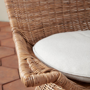 Healdsburg Small Wicker Swivel Chair