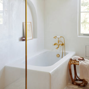 rattan studio stool in bathroom - Number 3