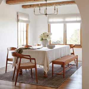 ingrid woven arm chairs in oak at dining table - Number 3