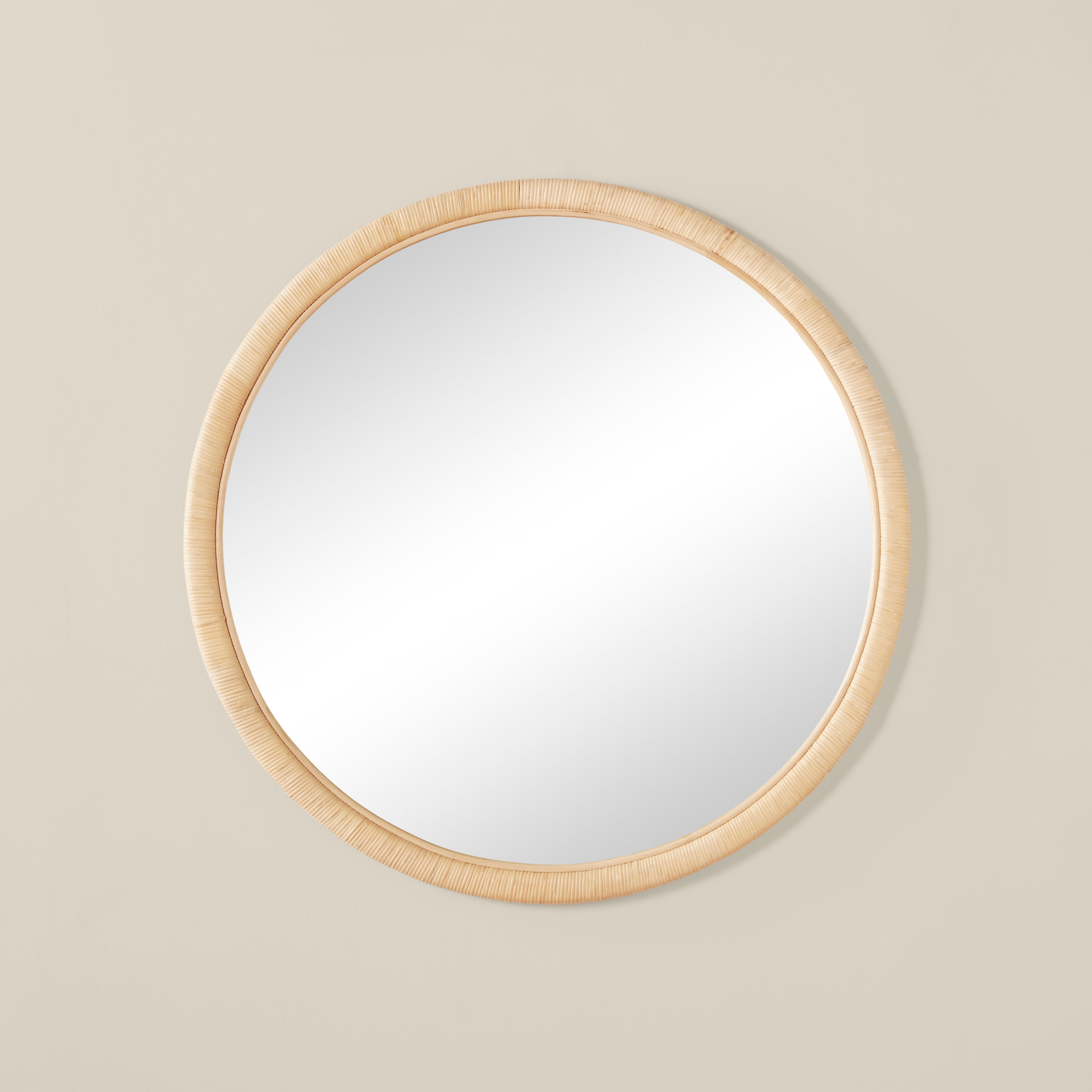 Paloma Large Round Mirror – Woven Shop