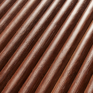 Close-up of brown ribbed wooden coffee tabletop - Number 5