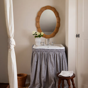 Clara Bundled Rattan Oval Mirror - Number 2