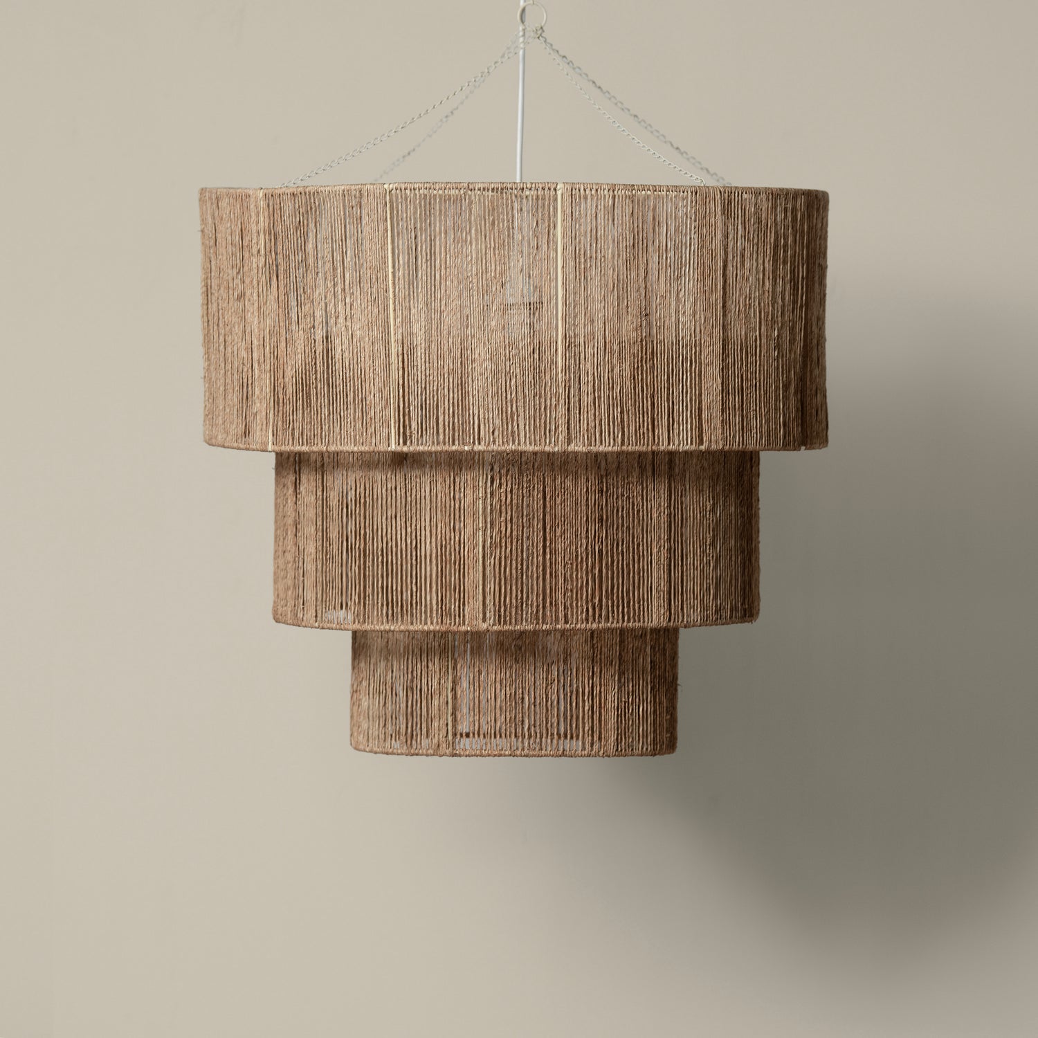 3 Tier Jute Chandelier