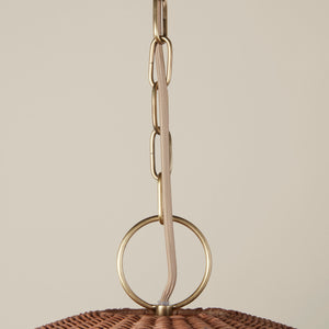 Miramar Rattan Round Chandelier