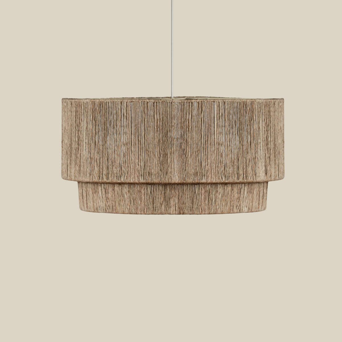 Cocktail Two Tier Jute Pendant