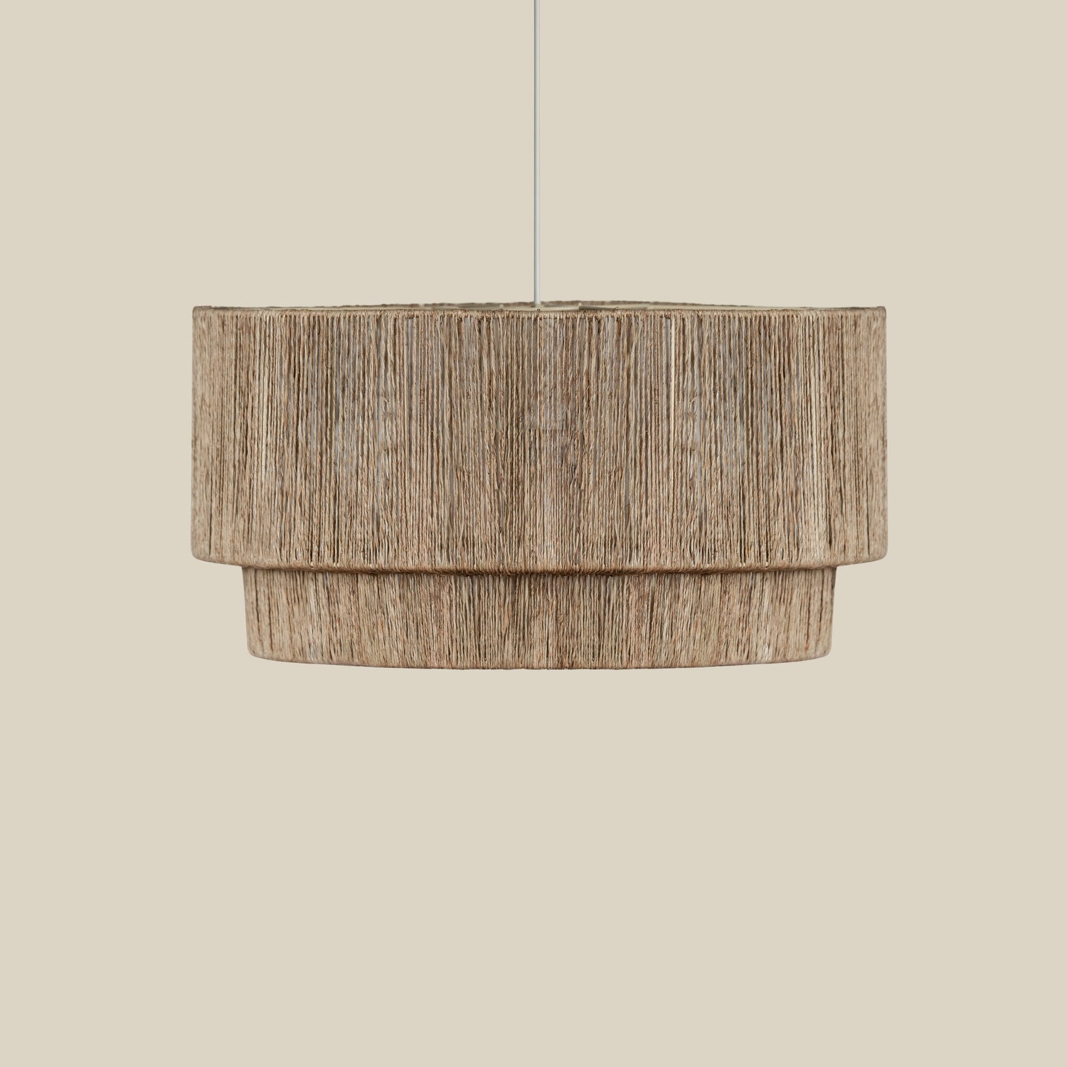 Cocktail 2 Tier Jute Pendant