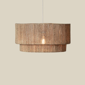 Cocktail 2 Tier Jute Pendant