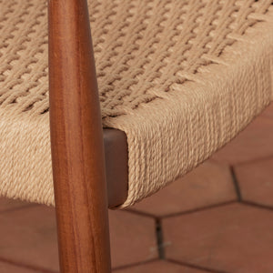 Ingrid Woven Arm Chair in Walnut