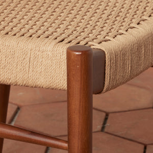 Ingrid Woven Side Chair in Walnut